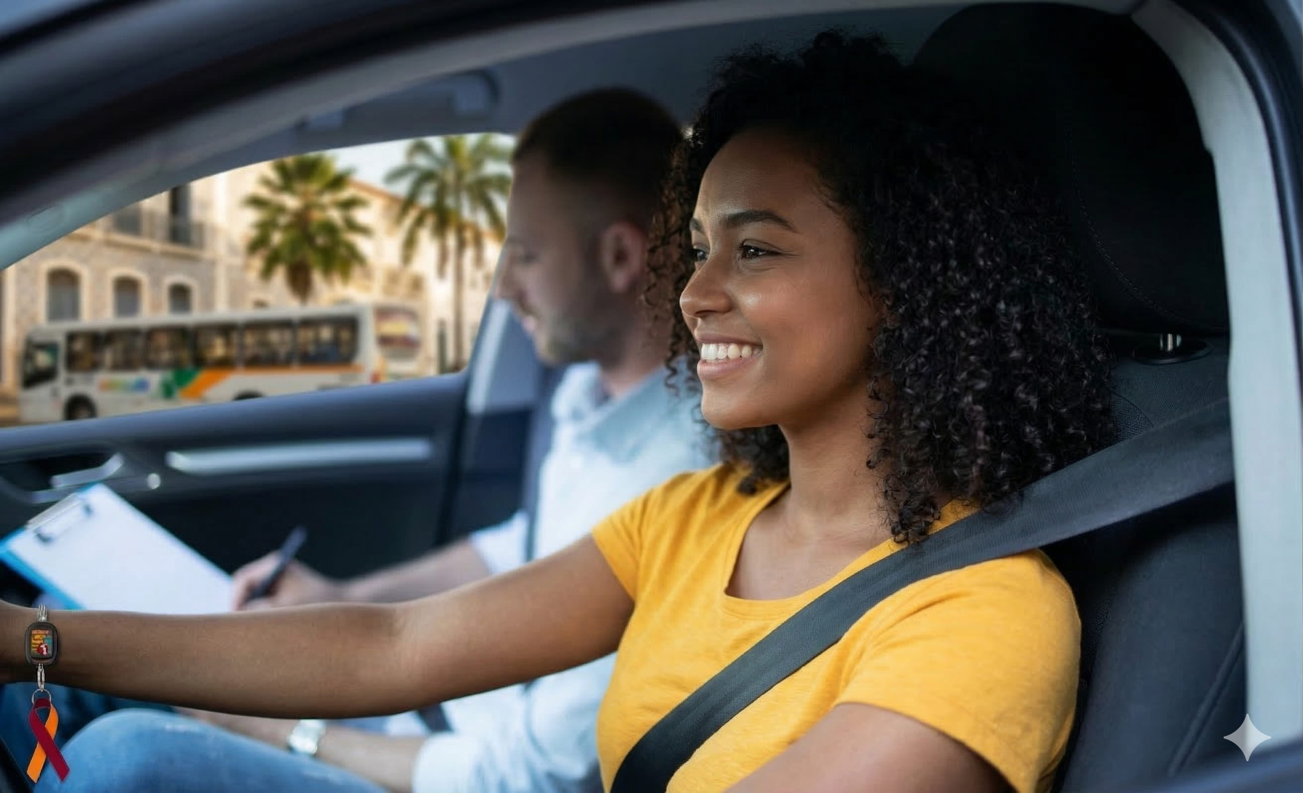 Pessoa dirigindo um carro